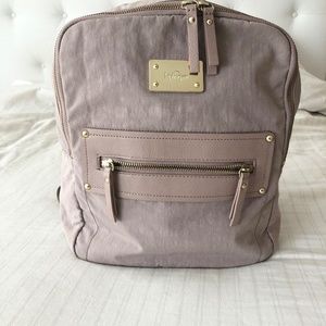 Kipling nylon backpack - pink, medium size